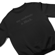 Soulmate | Crew Sweatshirt (Blackest Black)